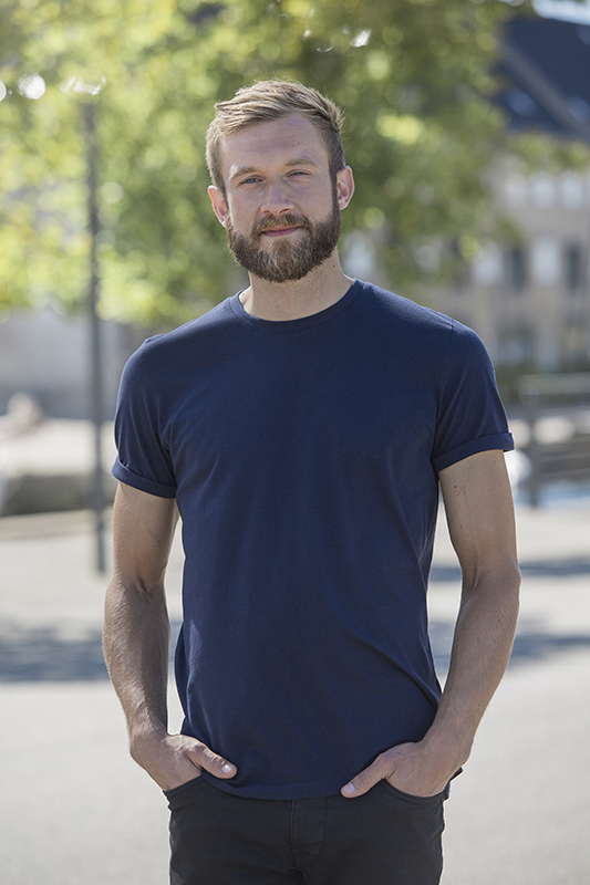 Ekologinen mens roll up t-shirt