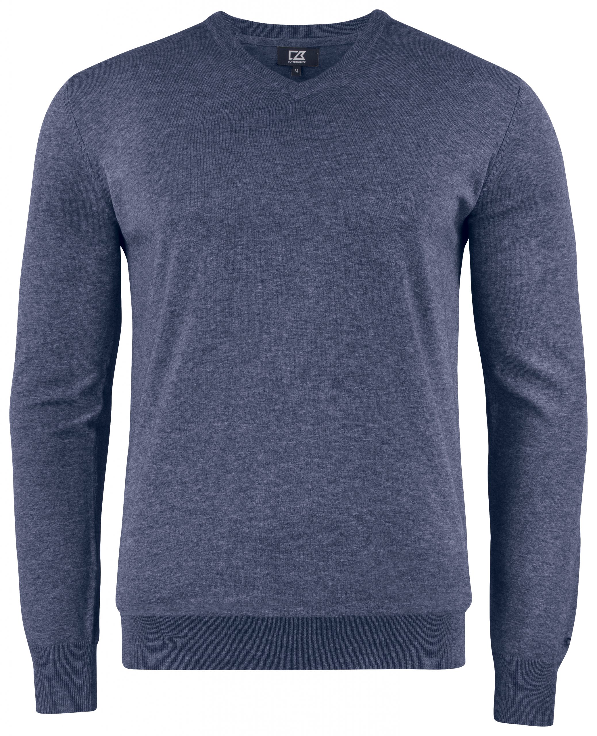 Cutterandbuck Oakville V-neck neulepusero meleerattu tumman sininen